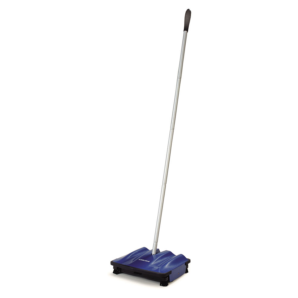 Carlisle 9" Multi-Surface Duo-Sweeper - Low Profile, 42" Handle, Blue (3639914)