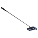 Carlisle 9" Multi-Surface Duo-Sweeper - Low Profile, 42" Handle, Blue (3639914) thumbnail 3