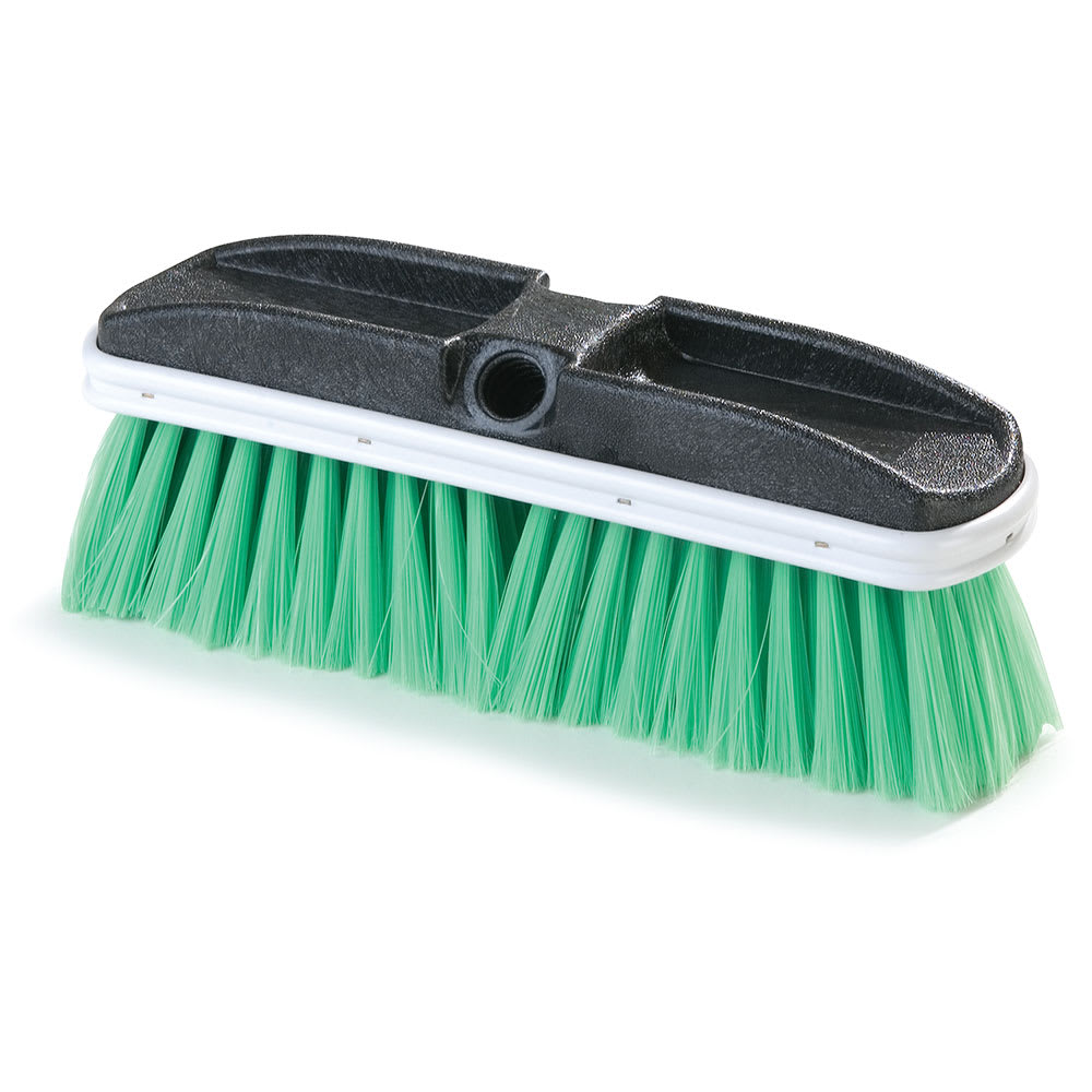 Carlisle 10" Truck Wash Brush - Plastic/Nylex, Green (3646875)