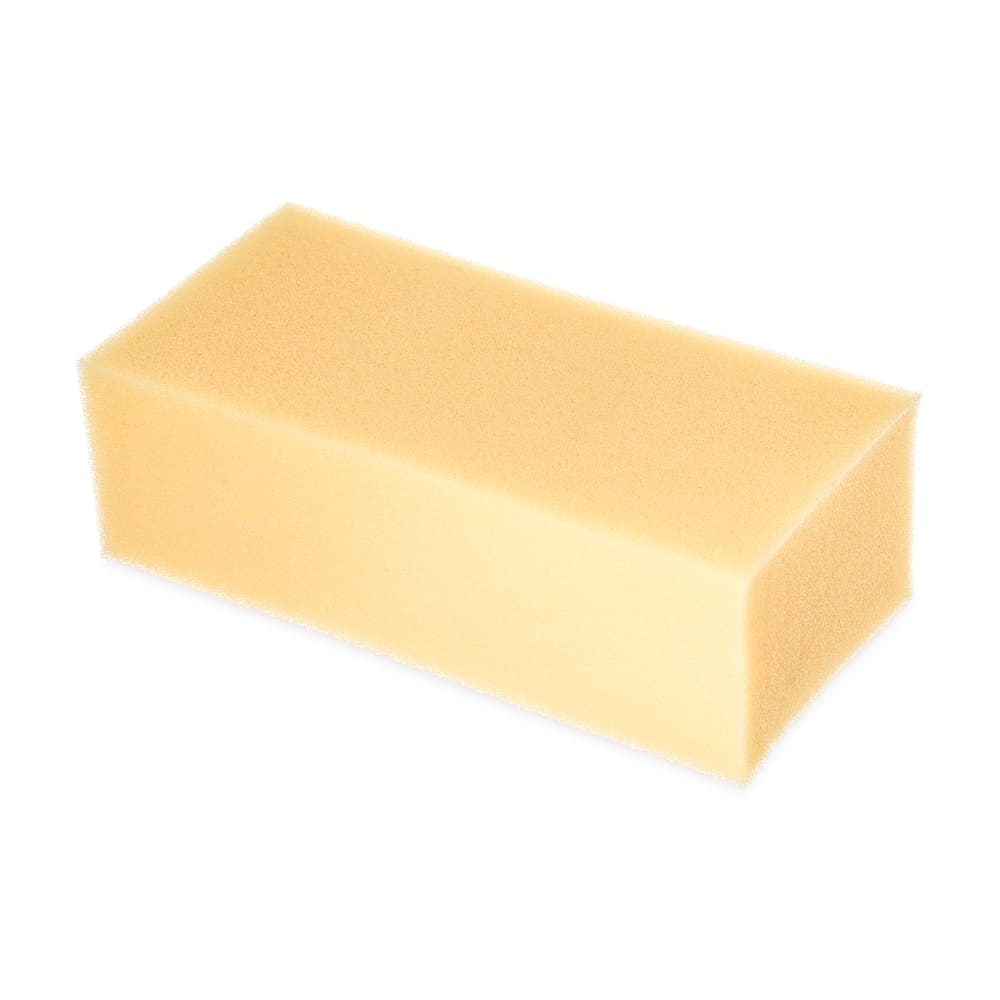 Carlisle Synthetic Sponge - 8 1/4"L x 4 1/4"W, Foam, Natural (36550100)