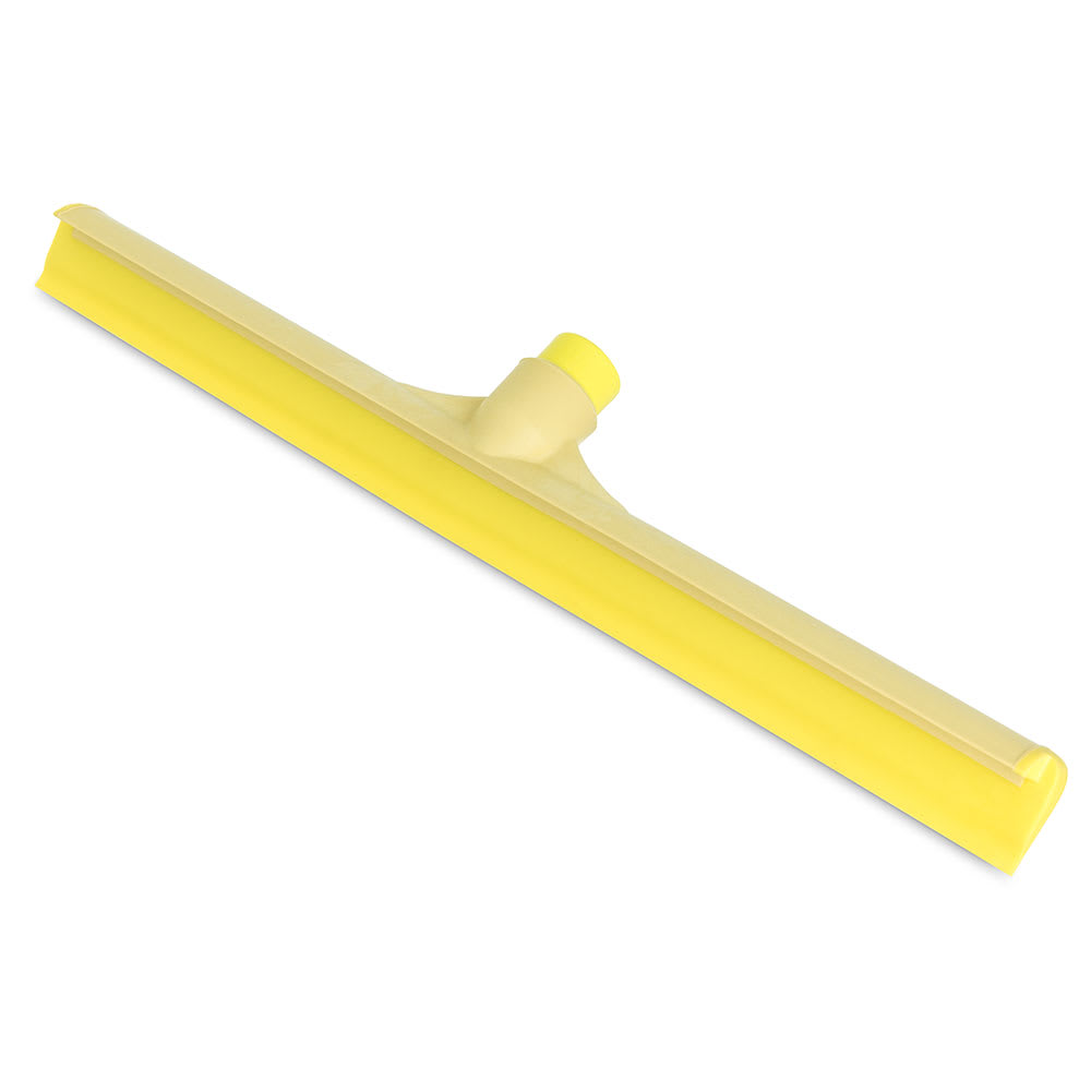 Carlisle 20" Floor Squeegee Head - Straight, Foam Rubber Blade, Yellow (3656704)
