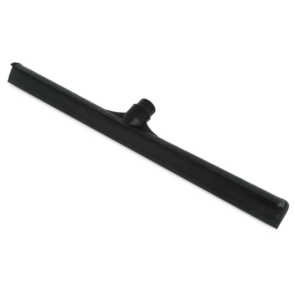 Carlisle 24" Floor Squeegee Head - Straight, Foam Rubber Blade, Black (3656803)