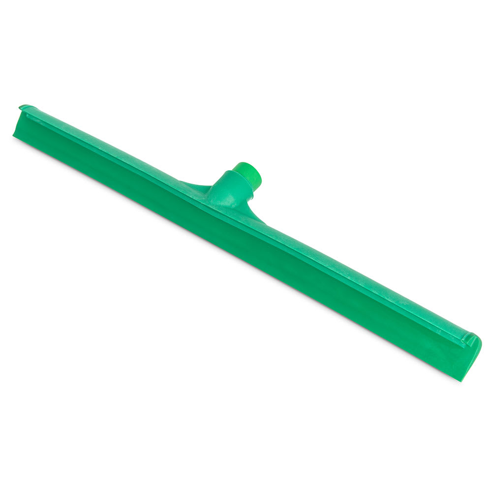 Carlisle 24" Floor Squeegee Head - Straight, Foam Rubber Blade, Green (3656809)