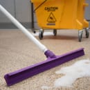 Carlisle 24" Floor Squeegee Head - Straight, Foam Rubber Blade, Purple (3656868) thumbnail 5