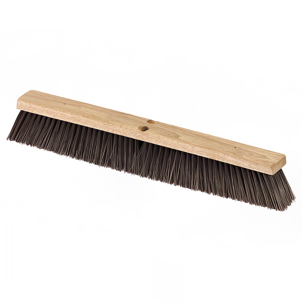 Carlisle 24" Floor Sweep - Fine/Medium, Hardwood Block, Black Poly Bristles (36622403)