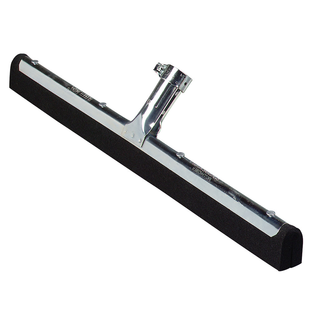 Carlisle Flo-Pac Floor Squeegee, 18 in, Straight Plated, Black Double Foam (36631800)