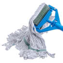 Carlisle Wet Mop Head - 4 Ply Cotton/Synthetic Blend Yarn, White/Green (369418B00) thumbnail 4
