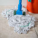 Carlisle Wet Mop Head - 4 Ply Cotton/Synthetic Blend Yarn, White/Green (369418B00) thumbnail 5