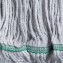 Carlisle Wet Mop Head - Looped-End, 4 Ply Cotton/Synthetic Blend Yarn, White/Green (369419B00) thumbnail 3