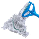 Carlisle Wet Mop Head - Looped-End, 4 Ply Cotton/Synthetic Blend Yarn, White/Green (369419B00) thumbnail 4