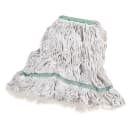 Carlisle Wet Mop Head - Looped-End, 4 Ply Cotton/Synthetic Blend Yarn, White/Green (369419B00) thumbnail 6