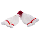 Carlisle Wet Mop Head - Looped End, Microfiber Yarn, White/Red (36942002) thumbnail 2