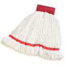 Carlisle Wet Mop Head - Looped End, Microfiber Yarn, White/Red (36942002) thumbnail 6