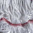 Carlisle Wet Mop Head - 4 Ply Synthetic/Cotton Blend Yarn, White/Red (369424B00) thumbnail 3