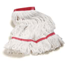 Carlisle Wet Mop Head - 4 Ply Synthetic/Cotton Blend Yarn, White/Red (369424B00) thumbnail 6