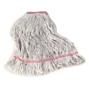 Carlisle Wet Mop Head - Looped-End, 4 Ply Synthetic/Cotton Yarn Blend, White/Red (369425B00) thumbnail 6