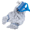 Carlisle Wet Mop Head - 4 Ply, Synthetic/Cotton Blend Yarn, White/Blue (36943000) thumbnail 4