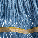 Carlisle Wet Mop Head - 4 Ply Synthetic/Cotton Yarn Blend, Blue/Yellow (369442B14) thumbnail 3