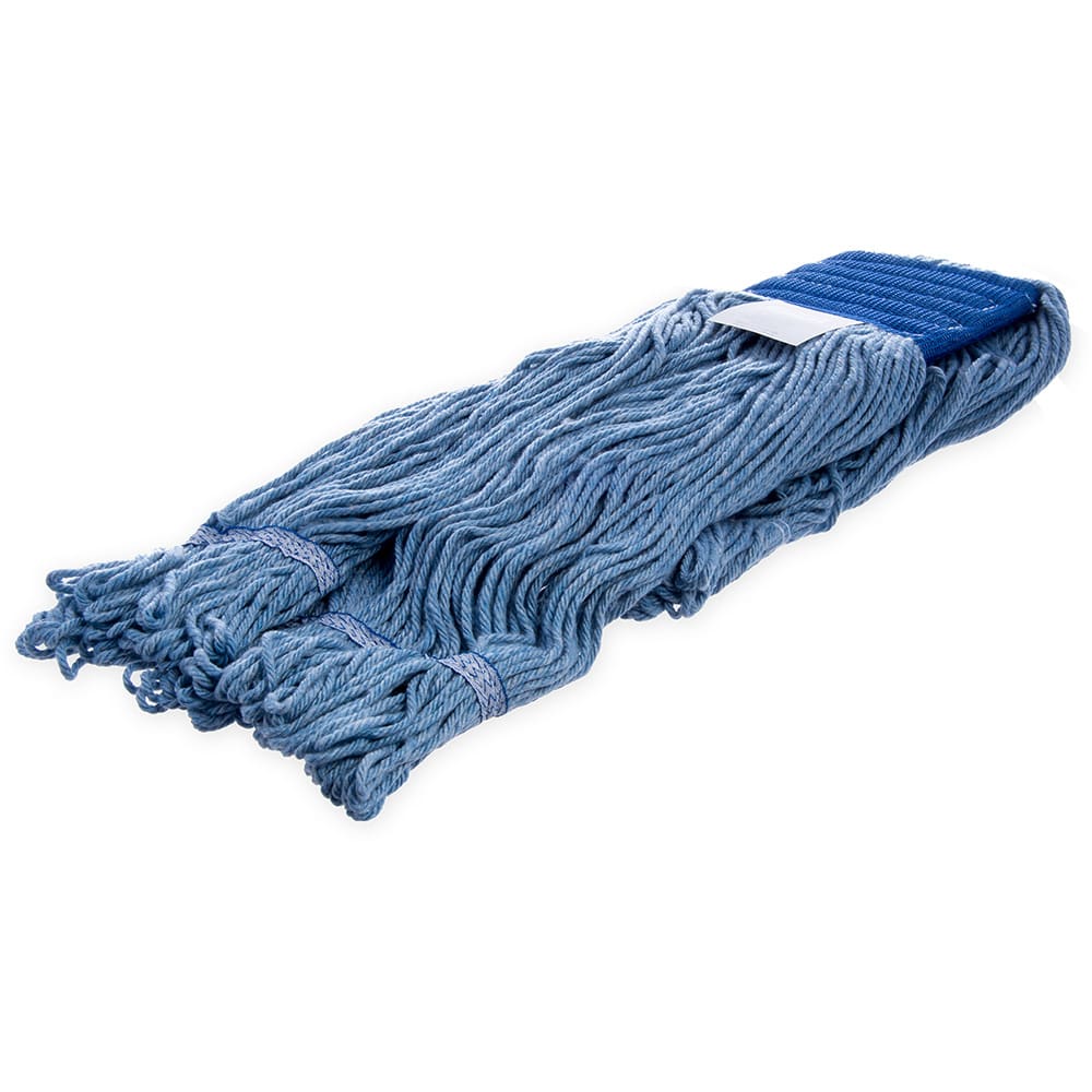 Carlisle Wet Mop Head - 4 Ply Synthetic/Cotton Yarn Blend, Blue/Blue (36946014)