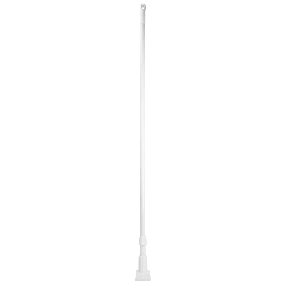 Carlisle 60" Mop Handle - Jaw Style, Fiberglass, White (369475EC02)