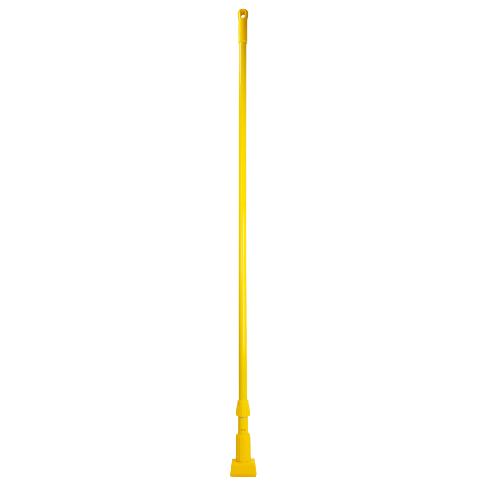 Carlisle 60" Mop Handle - Jaw Style, Fiberglass, Yellow (369475EC04)