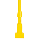 Carlisle 60" Mop Handle - Jaw Style, Fiberglass, Yellow (369475EC04) thumbnail 3