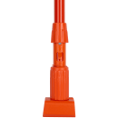 Carlisle 60" Mop Handle - Jaw Style, Fiberglass, Orange (369475EC24) thumbnail 2