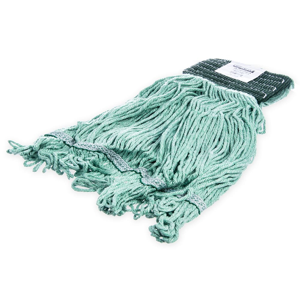 Carlisle Wet Mop Head - 4 Ply Synthetic/Cotton Yarn Blend, Green/Green (369478B09)
