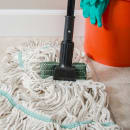 Carlisle 60" Mop Handle - Jaw Style, Vinyl Coated Metal, Black (3697000) thumbnail 5