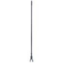 Carlisle 60" Mop Handle - Jaw Style, Vinyl Coated Metal, Black (3697000) thumbnail 6