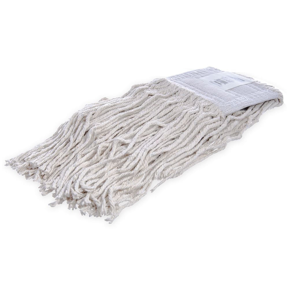 Carlisle Wet Mop Head - #20, Cut End, 4 Ply Cotton Yarn, White (369814B00)