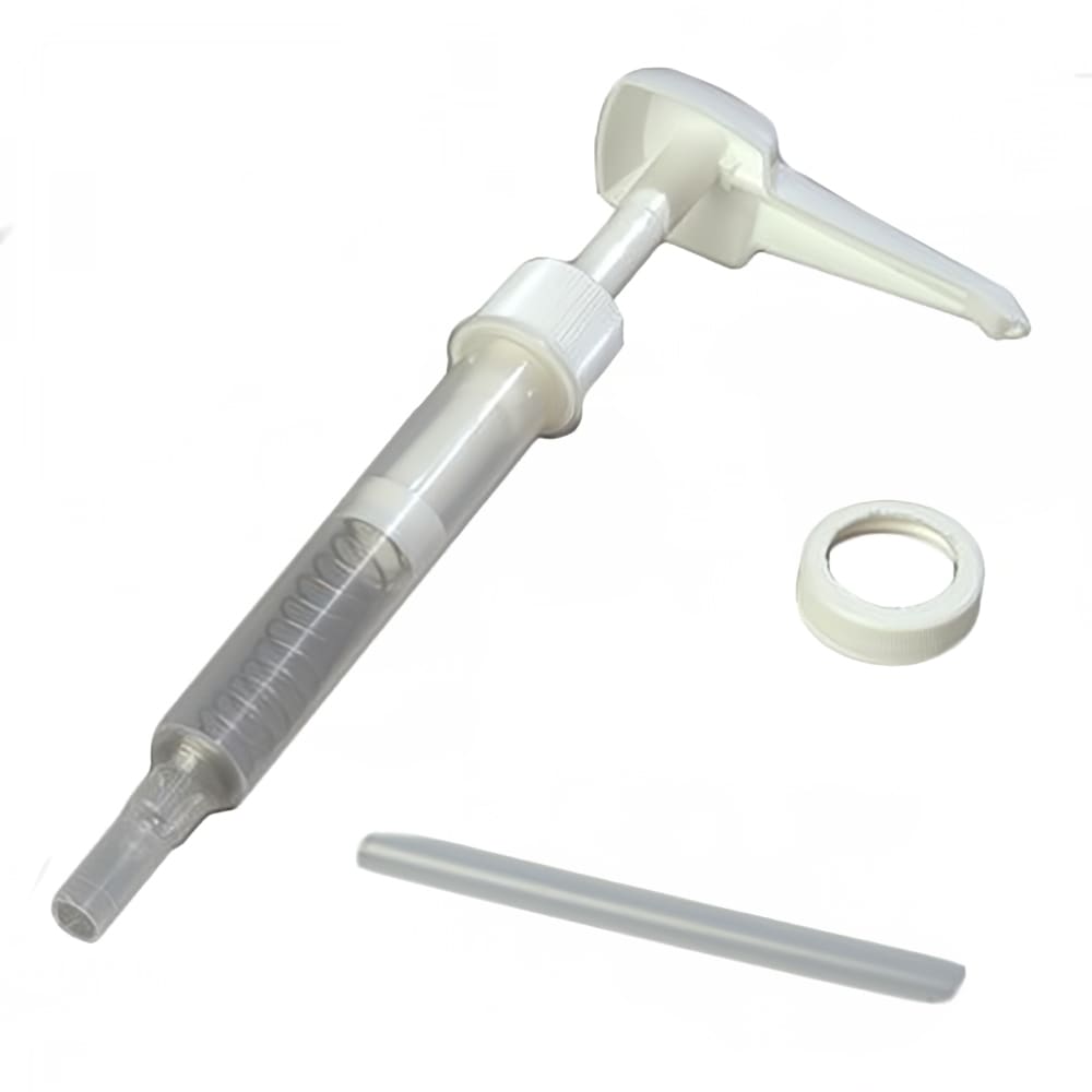 Carlisle Condiment Dispenser Set w/ 1 oz/Stroke Pump & 1 1/2" Lid, Plastic (3831038P)
