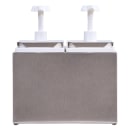 Carlisle Topping Rail Condiment Dispenser w/ (2) Pumps, (1) oz Stroke, Stainless (38502) thumbnail 3