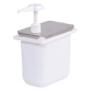 Carlisle Topping Rail Condiment Dispenser w/ (2) Pumps, (1) oz Stroke, Stainless (38502) thumbnail 5