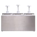 Carlisle Topping Rail Condiment Dispenser w/ (3) Pumps, (1) oz Stroke, Stainless (38503) thumbnail 3