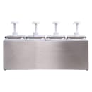 Carlisle Topping Rail Condiment Dispenser w/ (4) Pumps, (1) oz Stroke, Stainless (38504) thumbnail 3