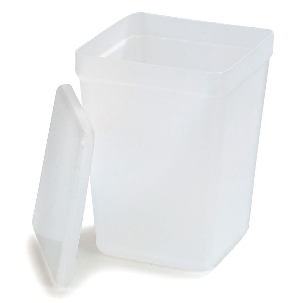 Carlisle 2 qt Storage Container - Stainless/Polypropylene, Translucent (38600CL)