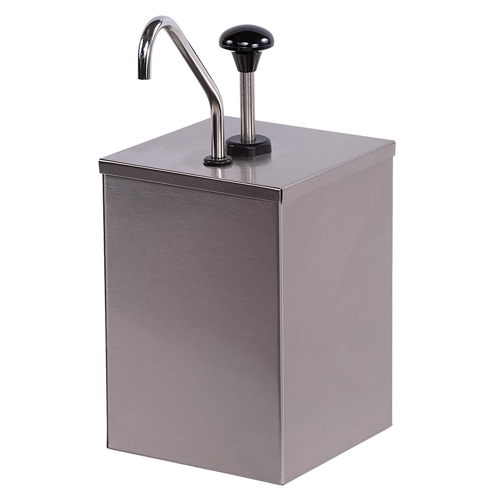 Carlisle Pump Style Condiment Dispenser w/ (1) Pump, (1 1/4) oz Stroke, Stainless (386010)