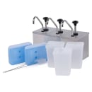 Carlisle Topping Rail Condiment Dispenser w/ (3) Pumps, (1 1/4) oz Stroke, Stainless (386230IB) thumbnail 7