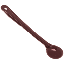 Carlisle 1 1/2 oz Solid Portion Spoon - Long Handle, Poly, Reddish-Brown (395801) thumbnail 4