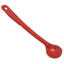Carlisle 2 oz Perforated Portion Spoon - Long Handle, Poly, Red (396105) thumbnail 4