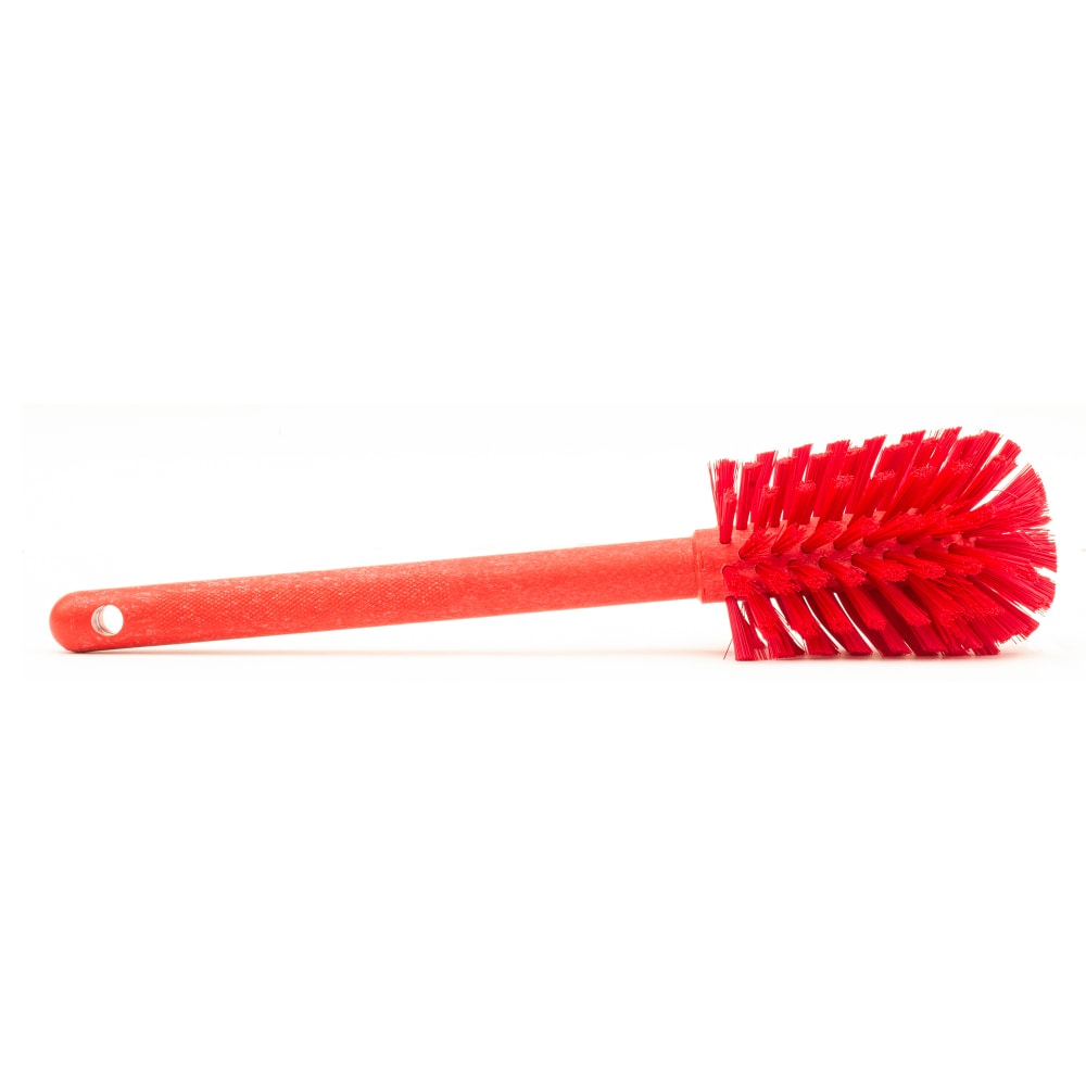 Carlisle 12" Pint Bottle Brush - Poly/Plastic, Red (40000EC05)