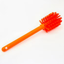 Carlisle 12" Pint Bottle Brush - Poly/Plastic, Orange (40000EC24) thumbnail 2