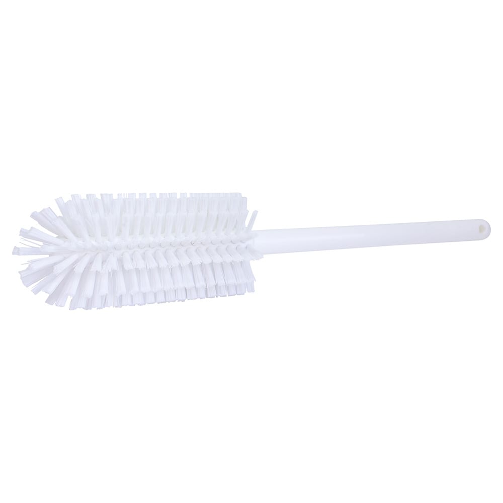 Carlisle 16" Pint Bottle Brush w/ White Poly Bristles - Plastic Handle, White (40001EC02)