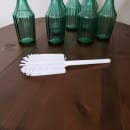 Carlisle 16" Pint Bottle Brush w/ White Poly Bristles - Plastic Handle, White (40001EC02) thumbnail 2