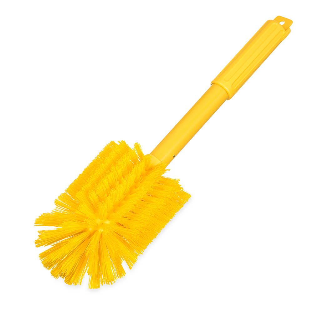 Carlisle 16" Sparta® Valve & Fitting Brush w/ Yellow Poly Bristles - Plastic Handle, Yellow (40002C04)