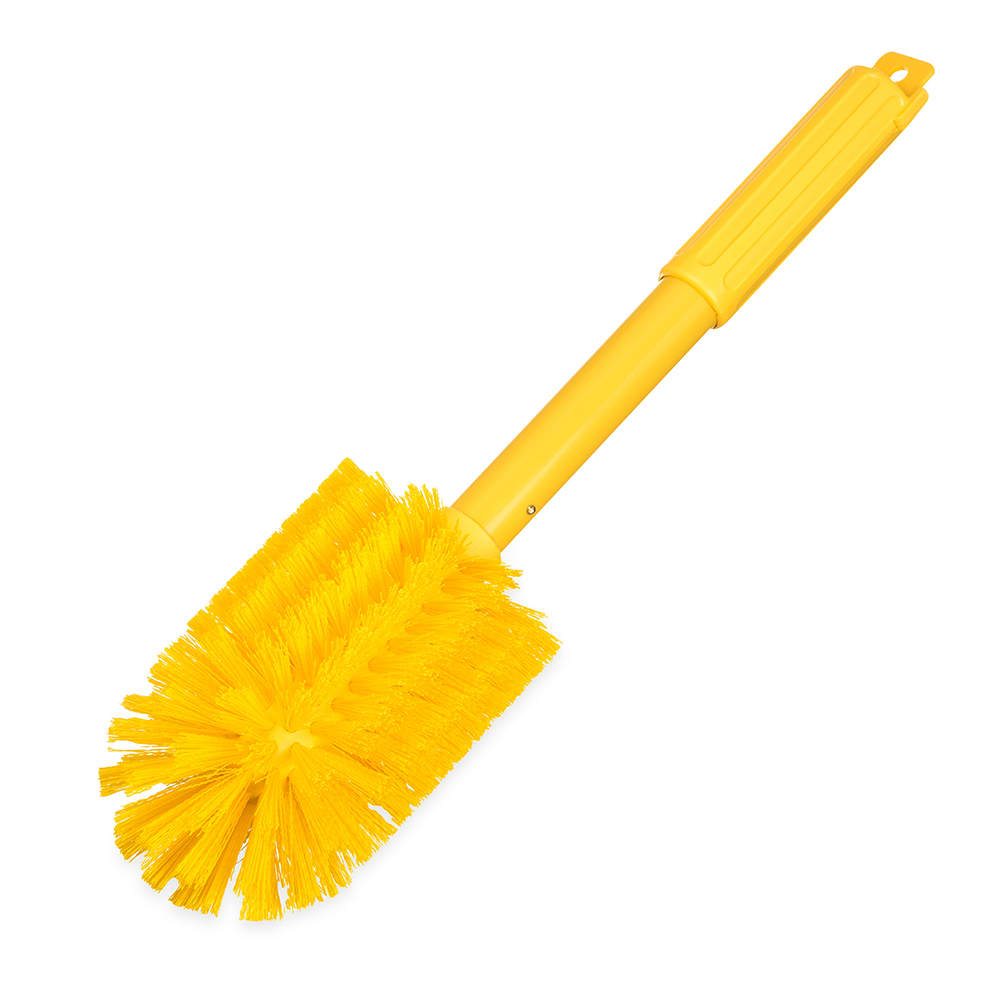 Carlisle 16" Sparta® Valve & Fitting Brush w/ Yellow Poly Bristles - Plastic Handle, Yellow (40005C04)