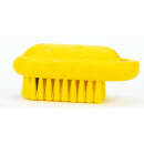 Carlisle 2 1/2" Hand & Nail Brush - Polyester, Yellow (40020EC04) thumbnail 2