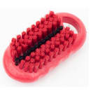 Carlisle 2 1/2" Hand & Nail Brush - Polyester, Red (40020EC05) thumbnail 3
