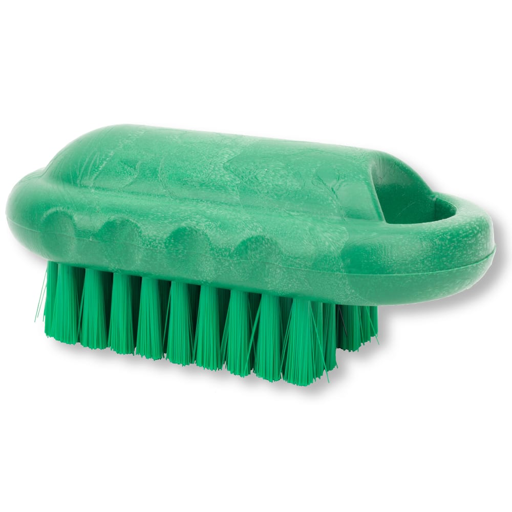 Carlisle 2 1/2" Hand & Nail Brush - Polyester, Green (40020EC09)